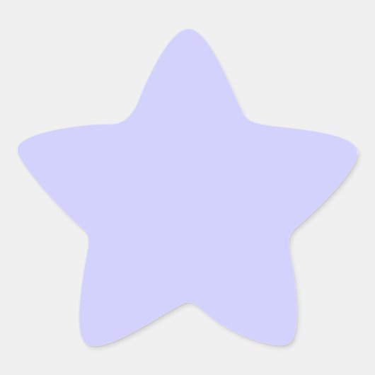 Immergrünblau Stern-Aufkleber (Vorderseite)