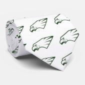 Immergrüne athletische Vereinigungs-immergrüne Krawatte (Gerollt)