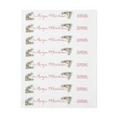 Immergrüne Grüße - Rücksendeadresseaufkleber (Bogen)