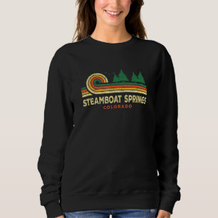 Immergrüne Sonnenuntergang Dampfbootquellen Wald C Sweatshirt