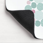 Immergrüne Spirale Mousepad (Ecke)