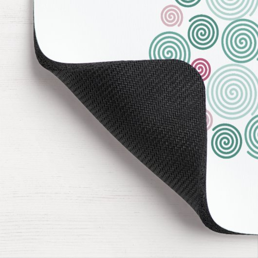 Immergrüne Spirale Mousepad (Ecke)