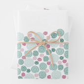 Immergrüne Spirale (Muster) Geschenkpapier Set (Beispiel)