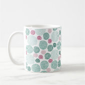 Immergrüne Spirale (Muster) Kaffeetasse (Links)