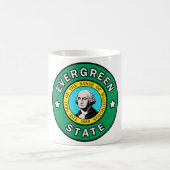 Immergrüne Staats-Tasse Washingtons Kaffeetasse (Mittel)