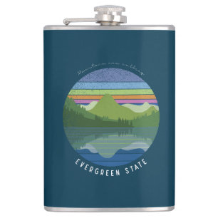 Immergrüne Staatsflasche Flachmann