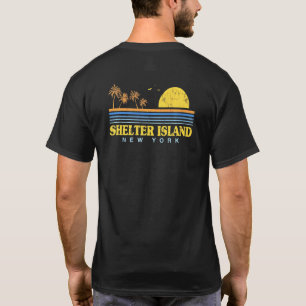 Immergrüne Sunset Shelter Island Beach New York T-Shirt