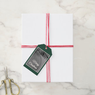 Immergrüne Wasserfarbe-Ornament-Weihnachtsgeschenk Geschenkanhänger