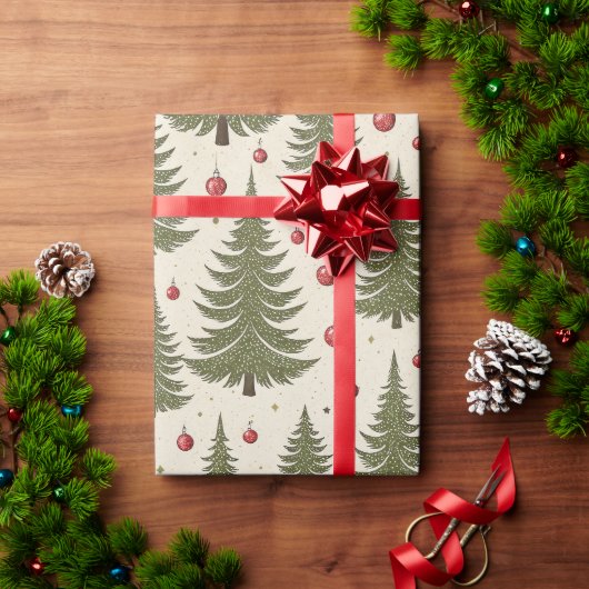 Immergrüne Weihnachtsfreude Geschenkpapier (Feiertagsgeschenk)