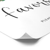 Immergrüne Weihnachtsgunstposter Poster (Ecke)