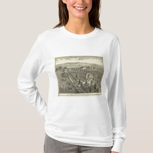 Immergrüner Allee-Bauernhof T-Shirt (Vorderseite)