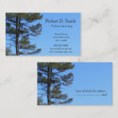 immergrüner Baum in blauen Himmelswissenschaften - Visitenkarte (Vorne/Hinten)