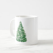 Immergrüner Baum Kaffeetasse (Vorderseite Links)