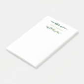 Immergrüner Frohe Weihnachten Post-it Klebezettel (angewinkelt)
