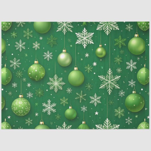 Immergrüner Noel Seidenpapier (Vorderseite)