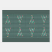 Immergrüner Rhythmus Geschenkpapier Set (Vorderseite 2)