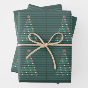 Immergrüner Rhythmus Geschenkpapier Set