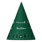 Immergrüner Schlitten-Weihnachtshut Glow Partyhütchen (Links)