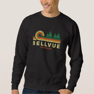 Immergrüner Sonnenuntergang Bellvue Wald Colorado Sweatshirt