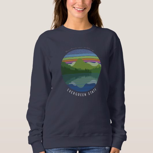 Immergrüner Staat Sweatshirt (Vorderseite)