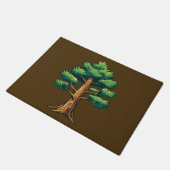 Immergrüner Wald Fußmatte (Schrägansicht)