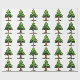 Immergrüner Wald Geschenkpapier