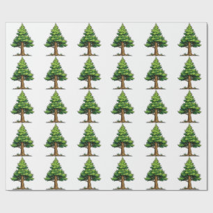 Immergrüner Wald Geschenkpapier