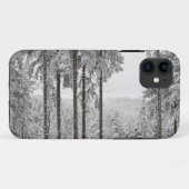 Immergrüner Wald im Winter Case-Mate iPhone Hülle (Rückseite (Horizontal))