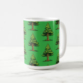 Immergrüner Wald Kaffeetasse (VorderseiteRechts)