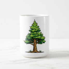 Immergrüner Wald Kaffeetasse
