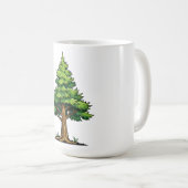 Immergrüner Wald Kaffeetasse (VorderseiteRechts)