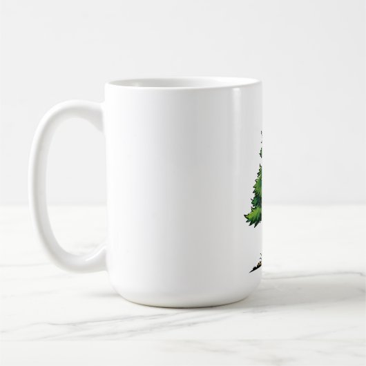 Immergrüner Wald Kaffeetasse (Links)