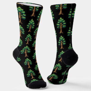 Immergrüner Wald Socken