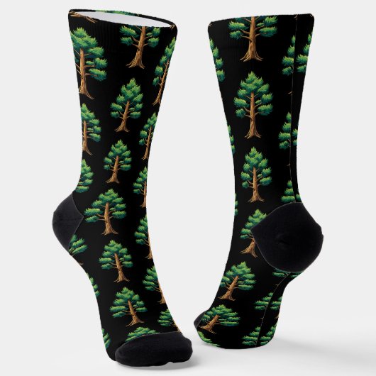 Immergrüner Wald Socken (Gewinkelt)