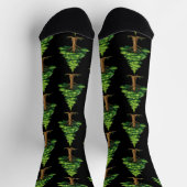 Immergrüner Wald Socken (Oben)