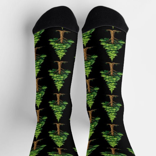 Immergrüner Wald Socken (Oben)