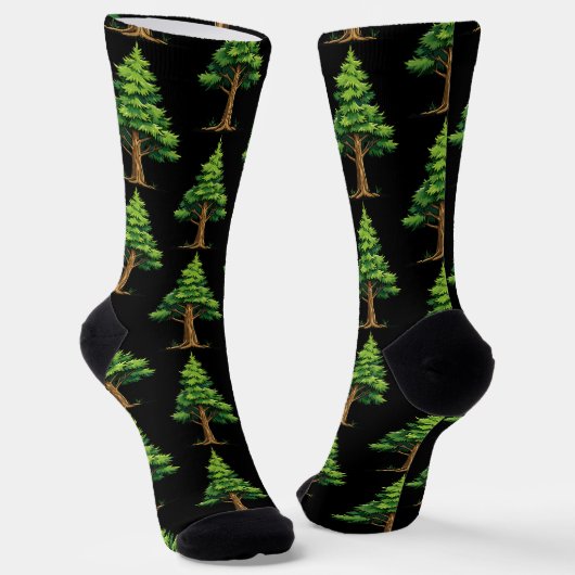 Immergrüner Wald Socken (Gewinkelt)