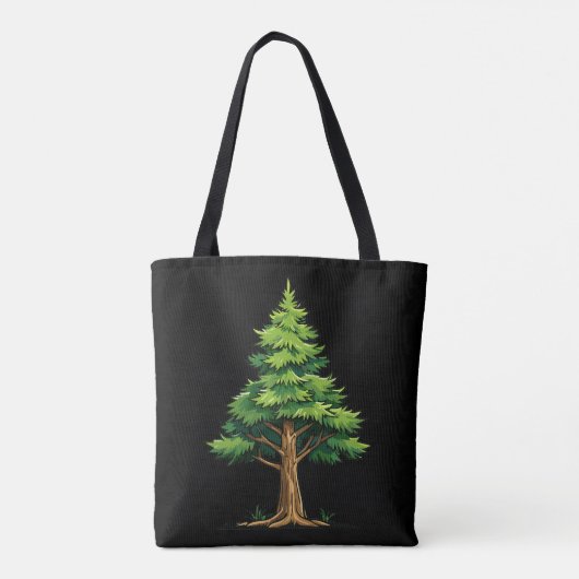 Immergrüner Wald Tasche (Rückseite)