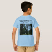 immergrüner Wald und Mama und Papa genießen Tausen T-Shirt (Schwarz voll)