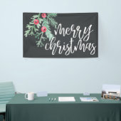 Immergrüner Weihnachtsfeiertags-Fahnen-Schiefer Banner (Messeveranstaltung)