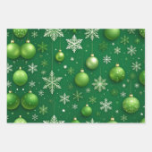 Immergrüner Weihnachtsmann Geschenkpapier Set (Vorderseite 2)
