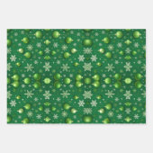 Immergrüner Weihnachtsmann Geschenkpapier Set (Vorderseite 3)