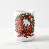 Immergrüner Weihnachtsstern-Winterkranz Kaffeetasse (Mittel)