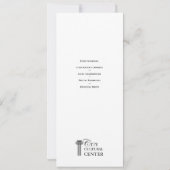 Immergrünes Einladung (Rückseite)