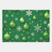Immergrünes Noel Geschenkpapier Set (Vorderseite)