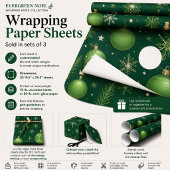 Immergrünes Noel Geschenkpapier Set