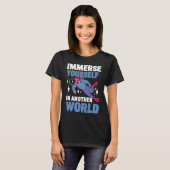 Immerse Yourself In Another World I Scuba Diver T-Shirt (Vorne ganz)