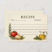 Immersed in Italy Recipe Card (Vorne/Hinten)