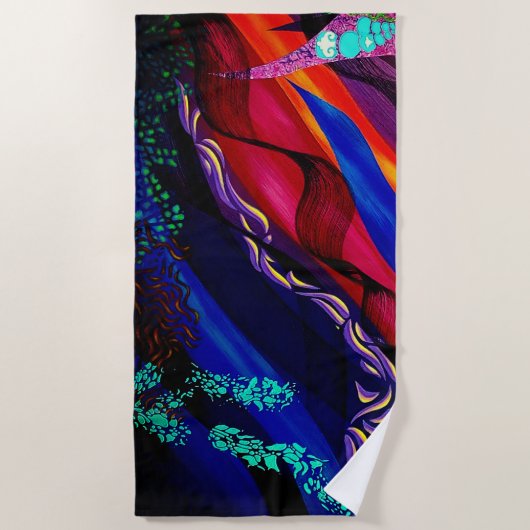 IMMERSION von Christèle Chabrette Strandtuch (Vorderseite)