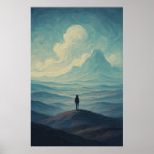 Immersive Dreamscape of Solitude | Surreal Mountai Poster (Vorne)